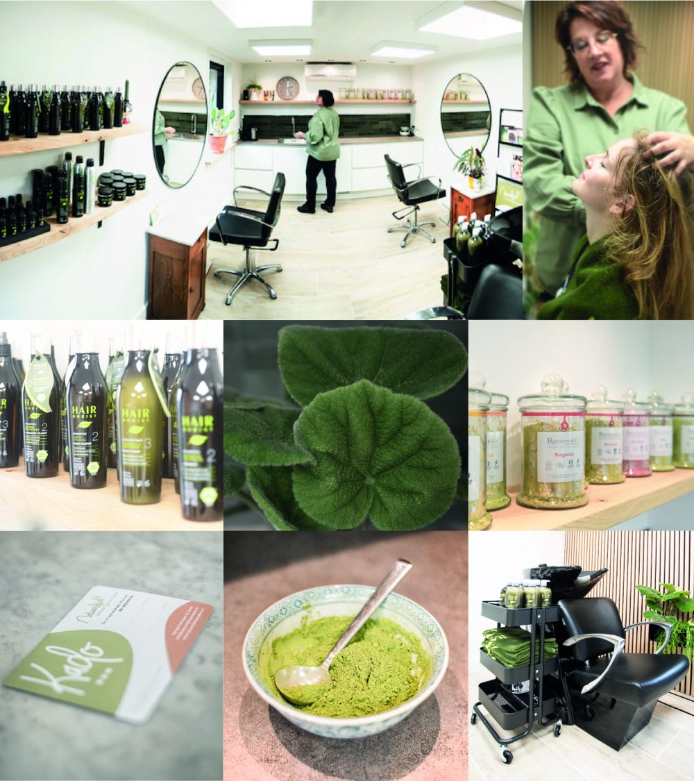 fotocollage Natuurlijk Haarsalon